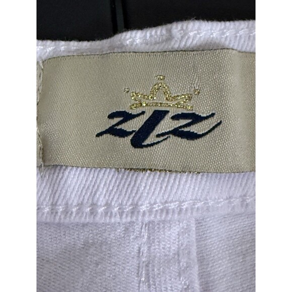 ZLZ Men's White Jeans Stretch Slim Fit Younger-Looking Comfy Pants Size 36 EUC - Picture 8 of 14